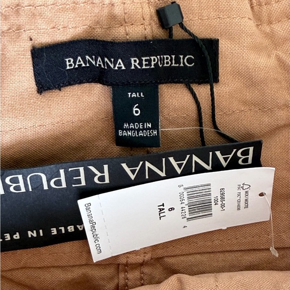 NWT Banana Republic Tan Belted Paper Bag Midi Skirt Size-6Tall - Picture 15 of 16